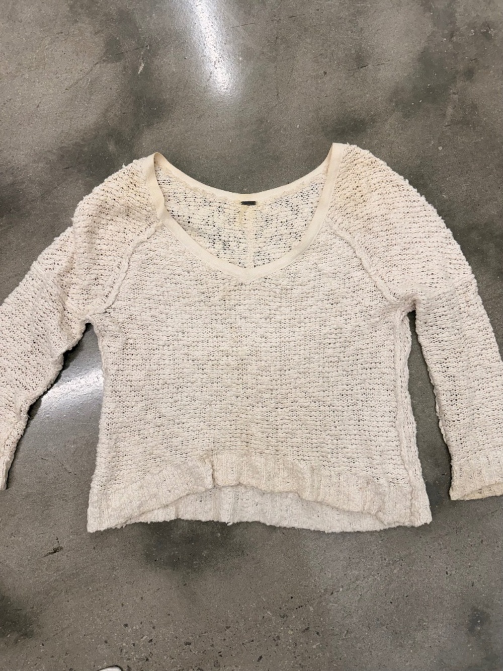 Free People White Sweater